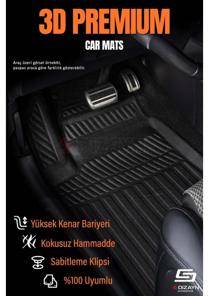 Audi Q2 3D Pro Havuzlu Paspas 2017-2023 A+ Kalite fiyatları