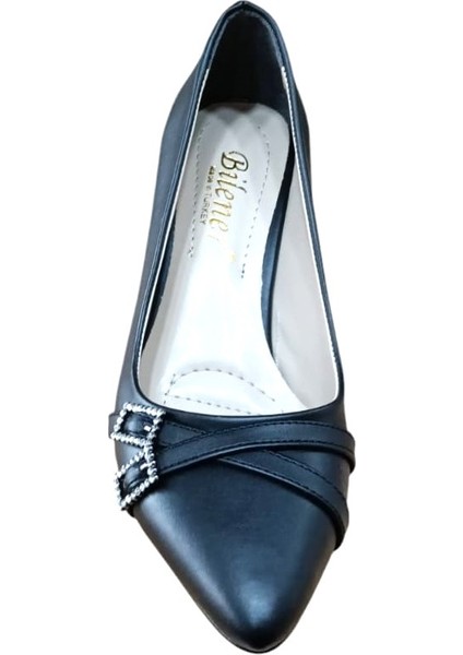 830 Kadın Taşlı Tokalı Kadeh Ökçe Stiletto Ayakkabı Siyah fiyatları