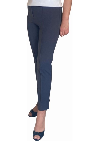 Likralı Büyük Beden Dar Paça Pantolon, 4 Mevsim, Vücudu Toplayan Pantolon