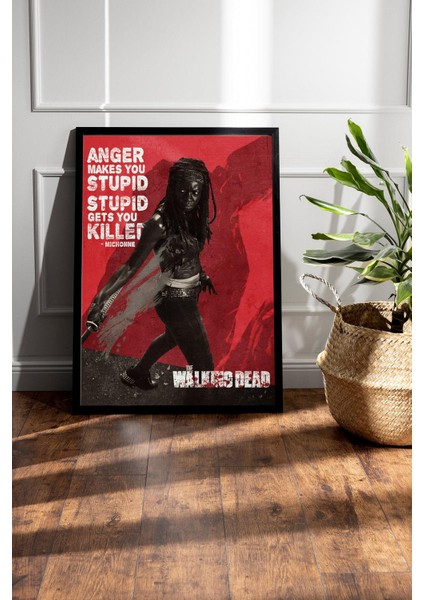 The Walking Dead Michonne Çerçeveli Tablo - Dizi Posteri Tablo fiyatları