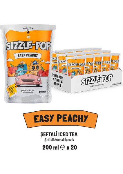 Easy Peachy Şeftali Soğuk Çay 200 ml x 20 Adet