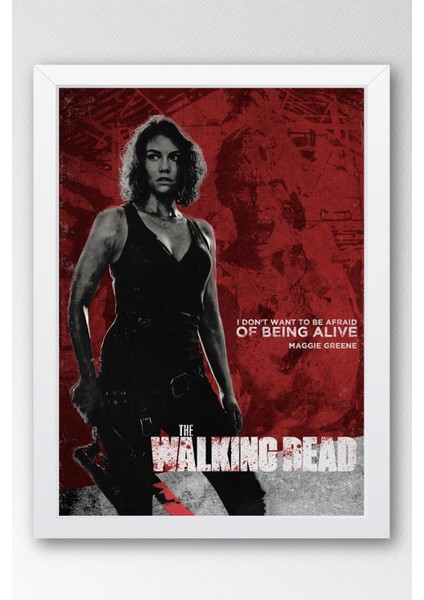The Walking Dead Maggie Çerçeveli Tablo - Dizi Posteri Tablo