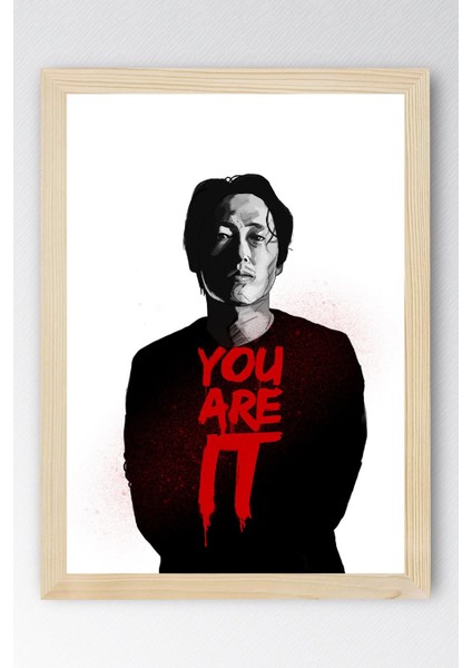 The Walking Dead Glenn Çerçeveli Tablo - Dizi Posteri Tablo