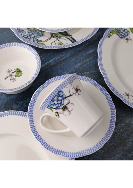 Olympos DKR-12587 28 Parça 6 Kişilik Bone Kahvaltı Takımı