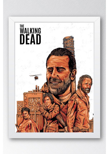 The Walking Dead Çerçeveli Tablo - Dizi Posteri Tablo