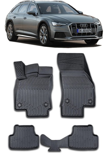 Audi A6 3D Pro Havuzlu Paspas 2018+ A+ Kalite Araca Birebir Uyum Sağlar