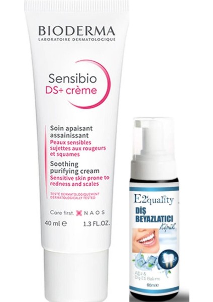 Sensibio Ds+ Soothing Tazeleyici Cilt Kremi 40 Ml- Diş Beyazlatıcı Köpük Hediye