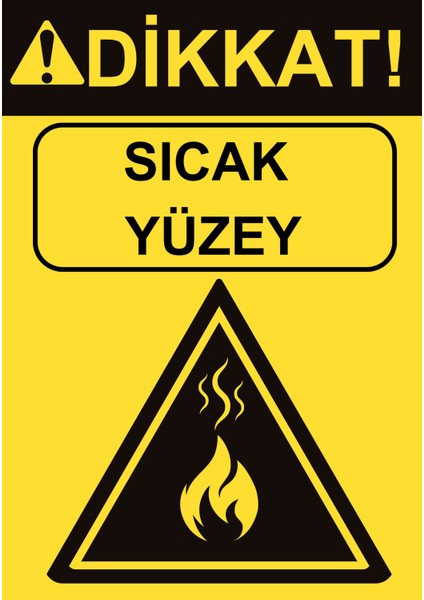 35 x 50 Dikkat Sıcak Yüzey Levhası 3 mm Dekota / Forex Üzerine Folyo Baskı