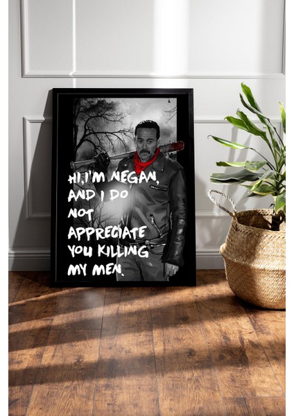 The Walking Dead Negan Çerçeveli Tablo - Dizi Posteri Tablo fiyatları