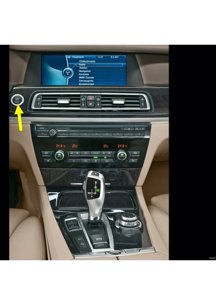 Bmw 7 Serisi F01 2009-2015 Start Stop Basma Düğme Kapağı Siyah