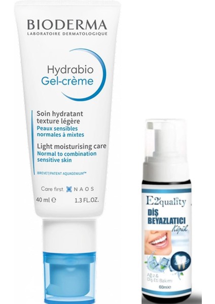 Hydrabio Nemlendirici Jel Krem 40 Ml- Diş Beyazlatıcı Köpük Hediye