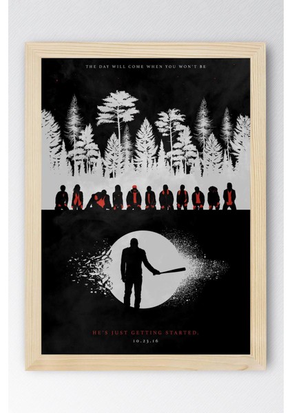 The Walking Dead Çerçeveli Tablo - Dizi Posteri Tablo