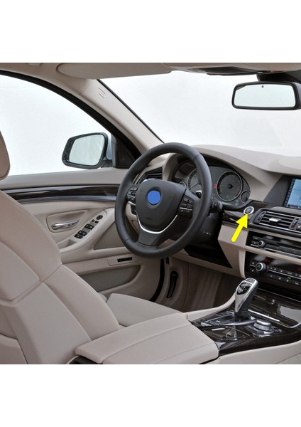 Bmw 5 Serisi F10 2010-2016 Start Stop Basma Düğmesinin Kapağı Siyah