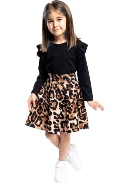 Triko Leopar Etekli 2 Li Takım 2/5 Yaş