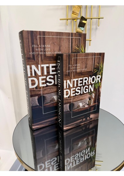 Dekoratif Baskılı Ahşap Kitap Kutu AKSH-PU20572 fiyatları