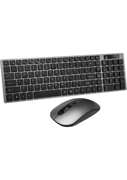 Ultra Hafif Slim Kasa Kablosuz Q Klavye+Mouse Set, Smart Tv Uyumlu 2.4ghz Wıreless
