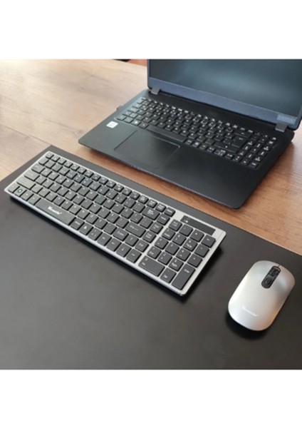 Ultra Hafif Slim Kasa Kablosuz Q Klavye+Mouse Set, Smart Tv Uyumlu 2.4ghz Wıreless