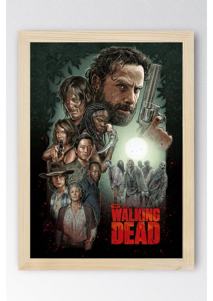 The Walking Dead Çerçeveli Tablo - Dizi Posteri Tablo