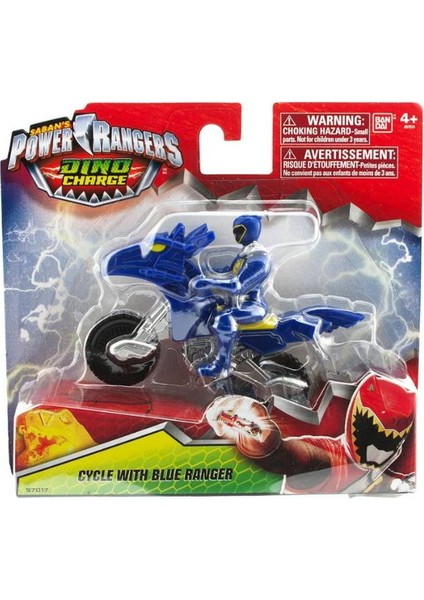 Power Rangers Dino Charge Cycle With Blue Ranger Figür ve Motor Seti 97017