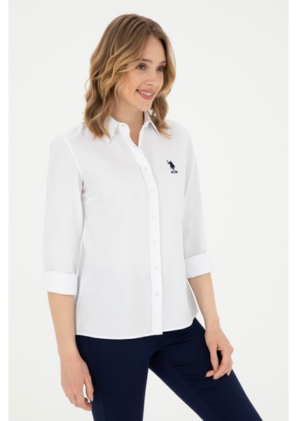 WOX024Y Us Polo Assn Kadın Gömlek 1840381 Beyaz modelleri