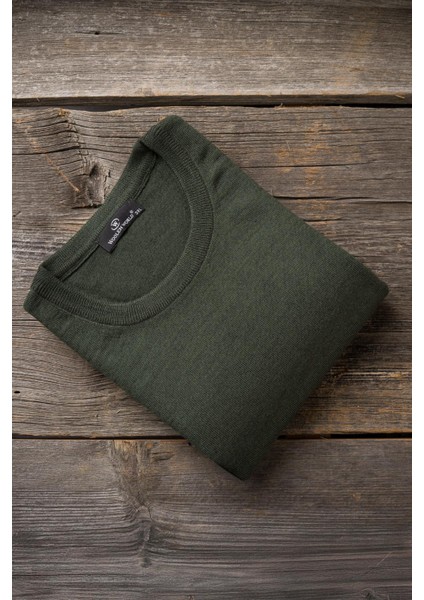 Bisiklet Yaka Battal (Büyük Boy) Yünlü Triko Kazak