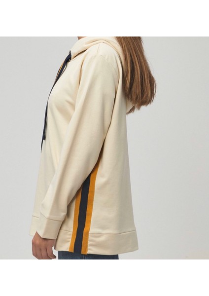 Kapşonlu Yanı Şeritli Sweatshirt modelleri