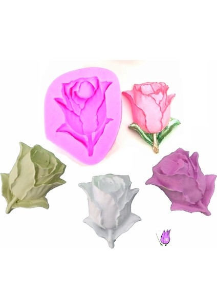Mini Lale Çiçek 5,5cm Silikon Kalıp K-064