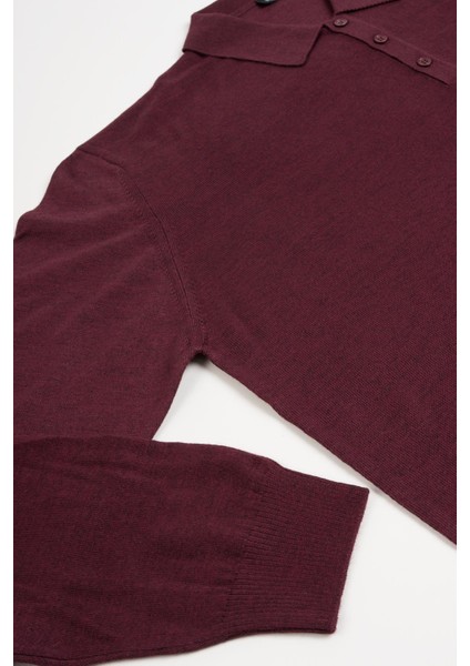 Polo Yaka Battal (Büyük Boy) Yünlü Triko Kazak fırsatları