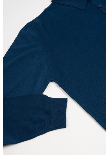 Polo Yaka Battal (Büyük Boy) Yünlü Triko Kazak fırsatları