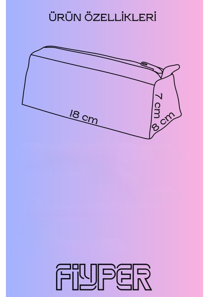 Unicorn Desenli Kalem Çantası modelleri