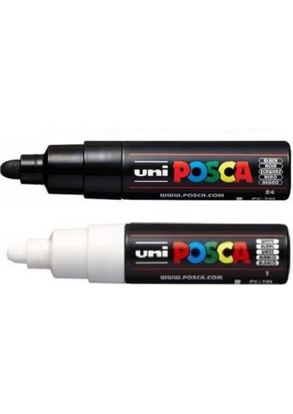 Uniball Posca ( 4.5-5.5 ) Su Bazlı Poster Markörü 2 Li Set