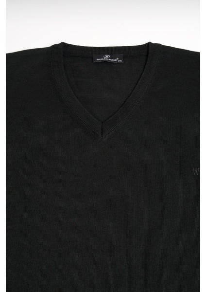 V Yaka Battal (Büyük Boy) Yünlü Triko Kazak modelleri