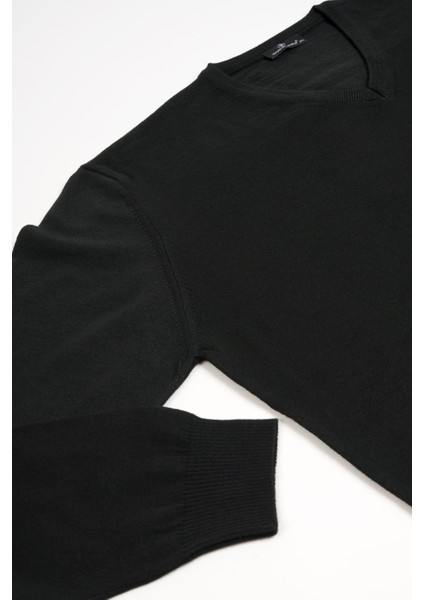 V Yaka Battal (Büyük Boy) Yünlü Triko Kazak fırsatları