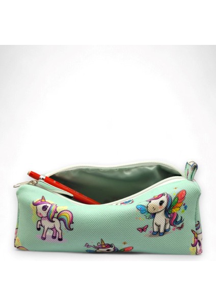 Unicorn Desenli Kalem Çantası