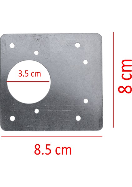 Dolap Kapak Taş Menteşe Tamir Sacı Nobel Pratik Onarım Kiti Yuva Saçı Tablası 8x8.5 cm 1 Çift