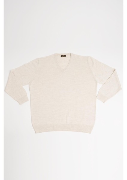 V Yaka Battal (Büyük Boy) Yünlü Triko Kazak fiyatları