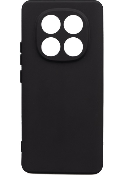 Xiaomi Redmi Note 14 Pro 5g Kılıf Mat Esnek Biye Silikon Kılıf-Siyah