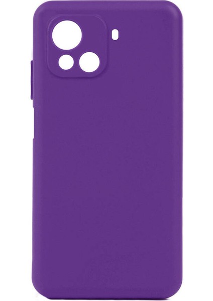 Casper Via F30 Kılıf Mat Esnek Biye Silikon Kılıf-Mor