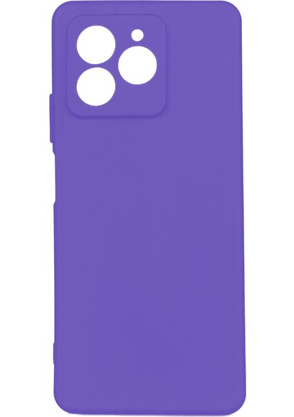 Omix X7 Kılıf Mat Esnek Biye Silikon Kılıf-Mor