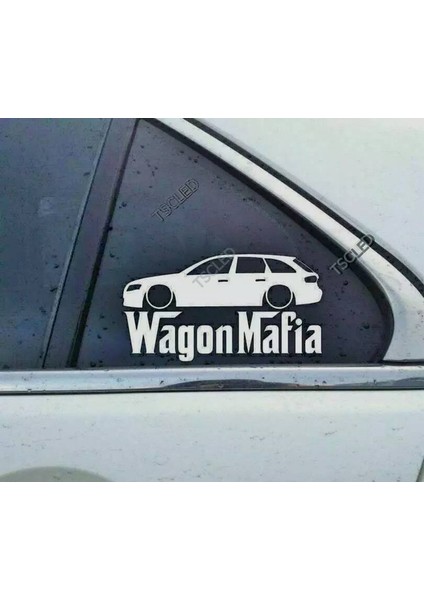 A4 Avant Kelebek Cam Araba Oto Sticker 19 cm 2 Adet