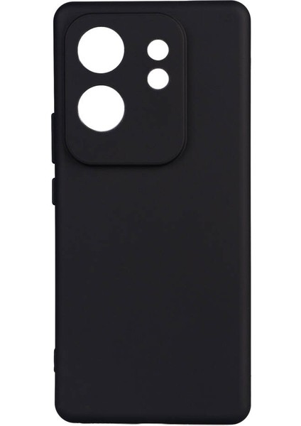 Infinix Zero 30 4g Kılıf Mat Esnek Biye Silikon Kılıf-Siyah