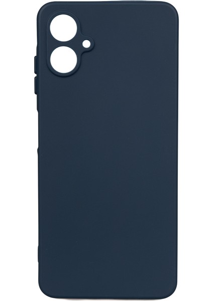 Galaxy A06 Kılıf Mat Esnek Biye Silikon Kılıf-Lacivert