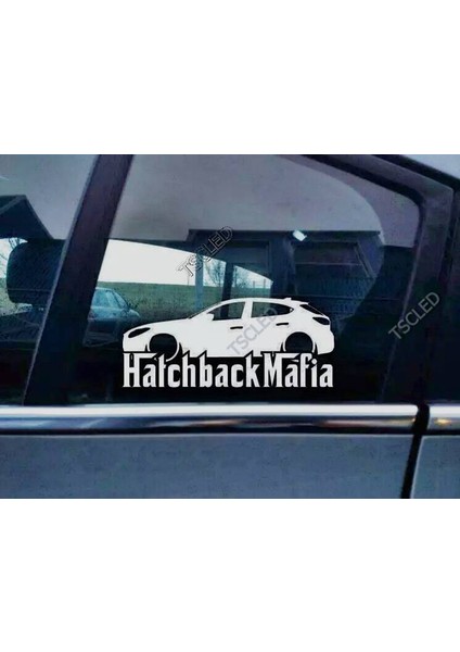 Mazda 3 Bm Kelebek Cam Araba Oto Sticker 19 cm 2 Adet