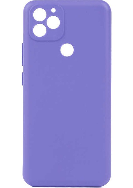 General Mobile 22 Kılıf Mat Esnek Biye Silikon Kılıf-Lila