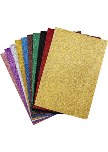 A4 20X30 cm Simli Yapışkanlı Eva 2 mm 10 Renk (CE-004)