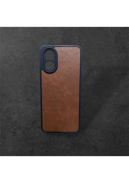 Oppo A38 Kahverengi Deri Kılıf