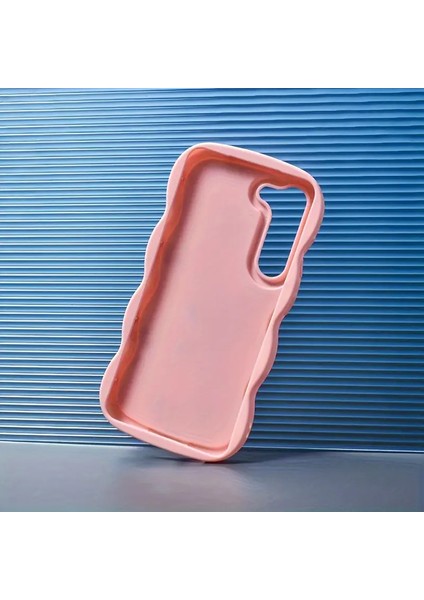 Samsung Galaxy S24 Cep Telefonu Korumalı Kılıfı Pembe Temalı Kızlar Için Yaratıcı Çiçek El Boyama Stili Tam Kenar Cep Telefonu Kılıfı modelleri