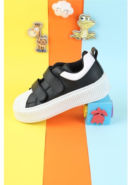 Unisex Çocuk Spor Ayakkabı Esnek Hava Alabilen Çocuk Ayakkabısı Beyaz Sade Spor Günlük Sneaker fırsatları