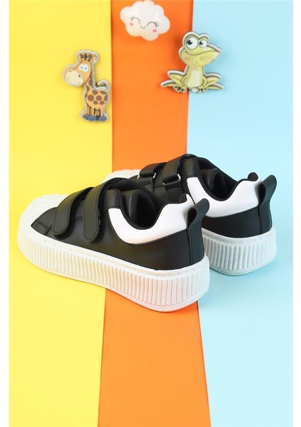 Unisex Çocuk Spor Ayakkabı Esnek Hava Alabilen Çocuk Ayakkabısı Beyaz Sade Spor Günlük Sneaker indirimleri