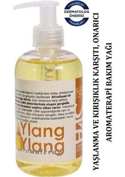 5 Adet 250 ml.Ylang Aromaterapi Yağı/Pure&Natural Ylang Aromatherapy Oil Face-Body-Hair modelleri